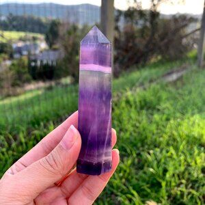 Indigo Fluorite Crystal Tower 🍇